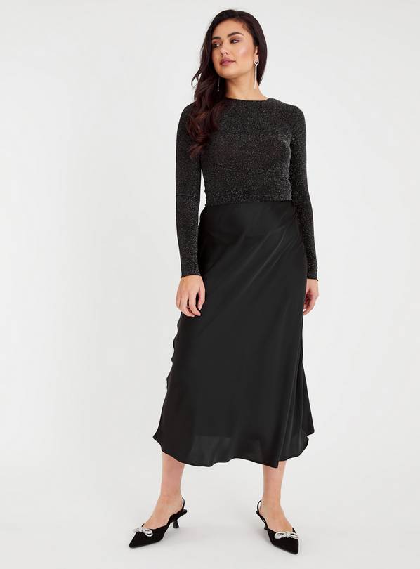 Black lace skirt clearance 16