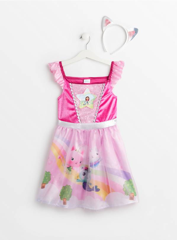 Buy Gabby's Dollhouse Pink Costume 3-4 Years, Kids fancy dress