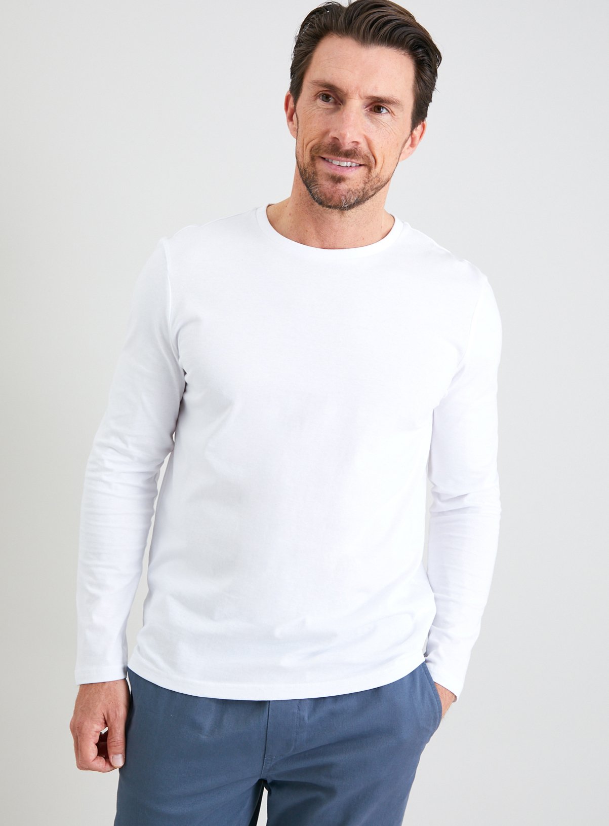 mens long white t shirts