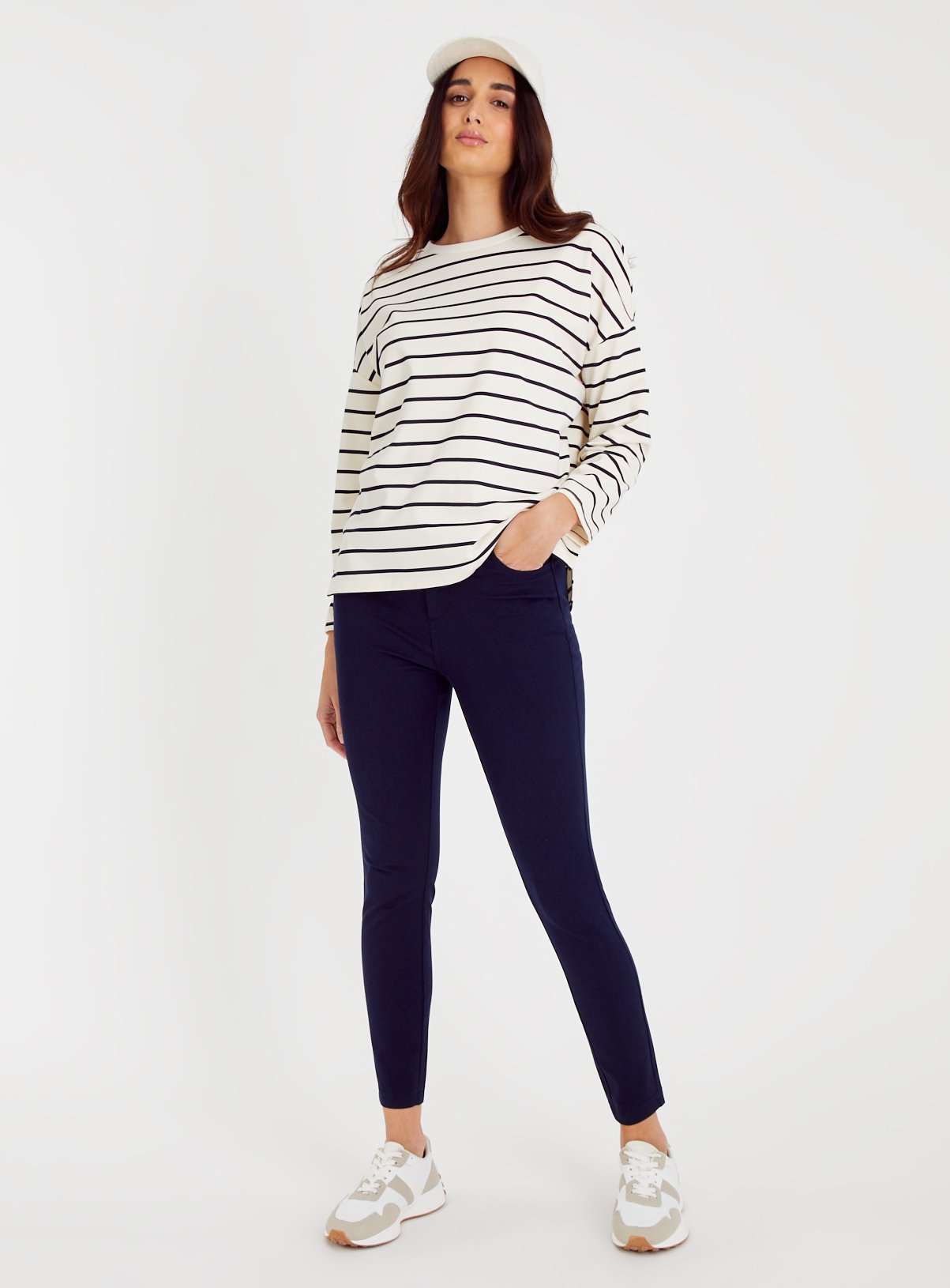 Navy Smart Treggings 10L - Image 2 thumbnail
