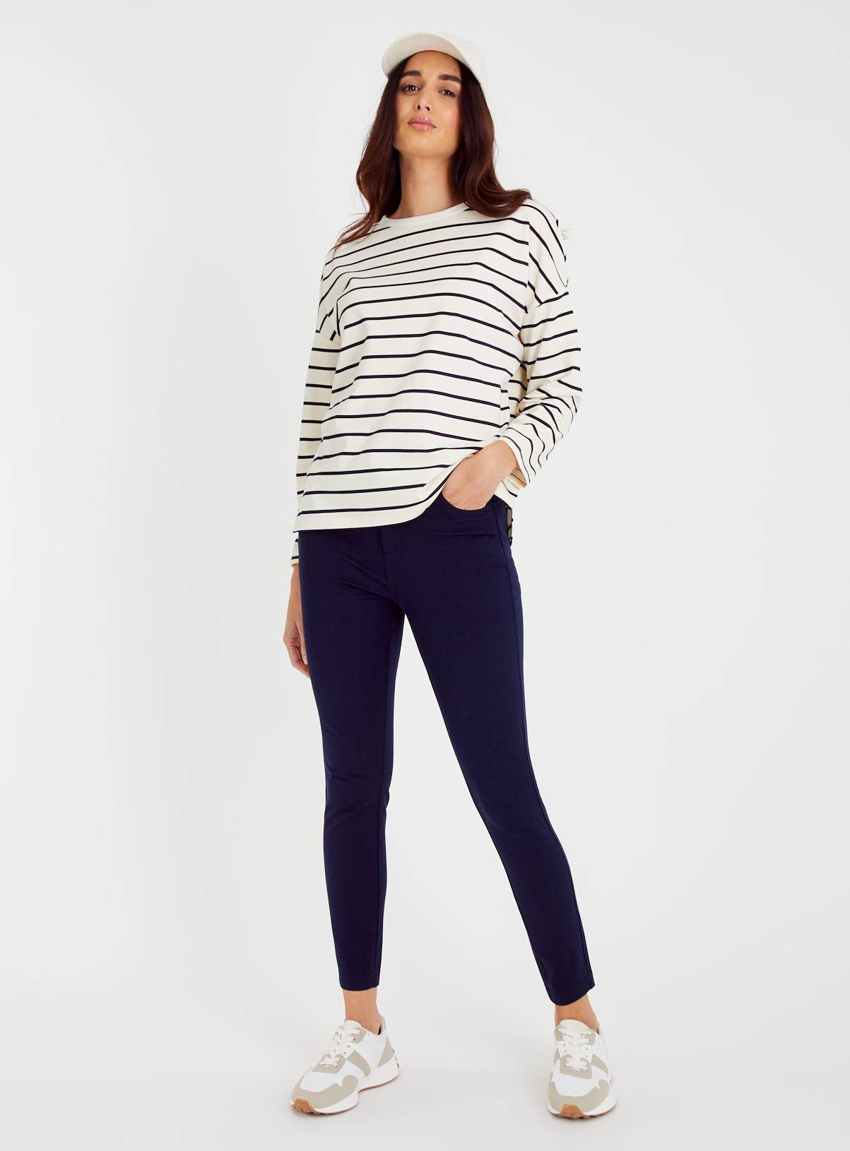 Navy Smart Treggings 10L - Image 2