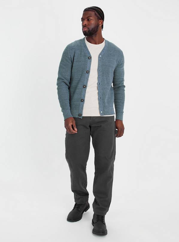 Blue shop grey cardigan