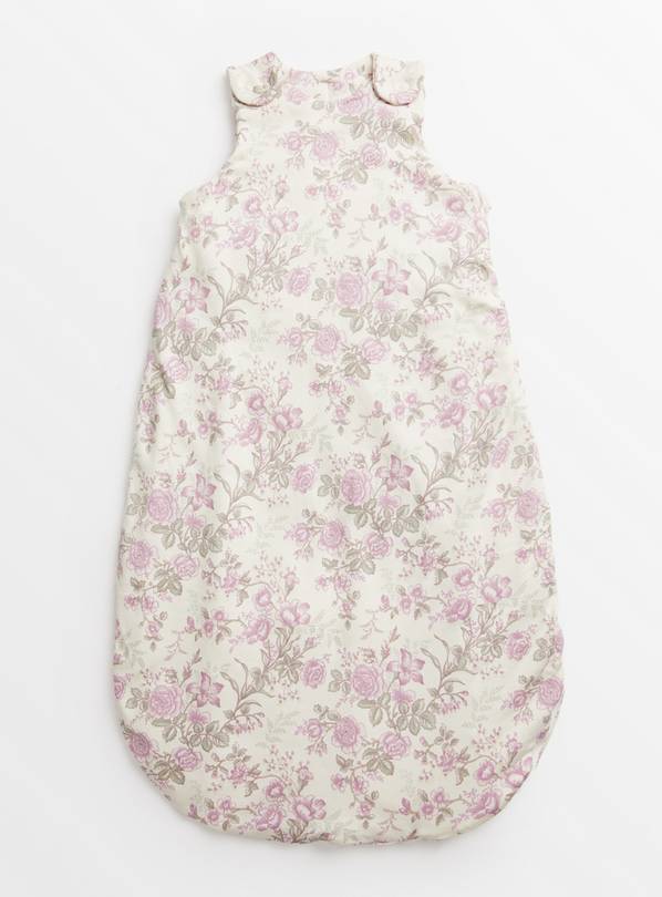 Lilac Winter Bloom Print 2.5 Tog Sleeping Bag 18-24 months