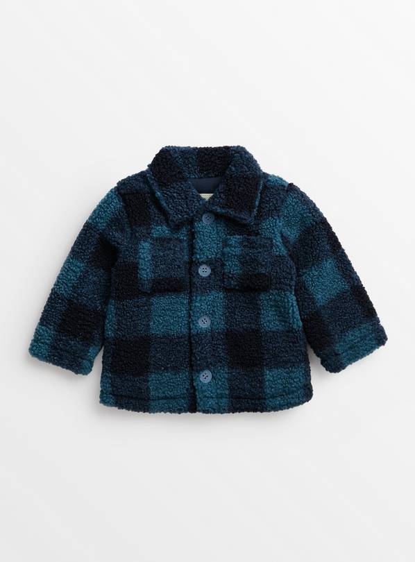 Blue Check Shacket 12-18 months