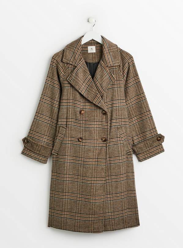 Checked hotsell coat petite