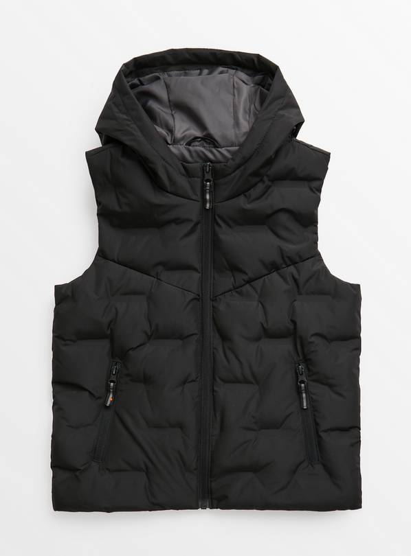 Black Quilted Gilet 5-6 years
