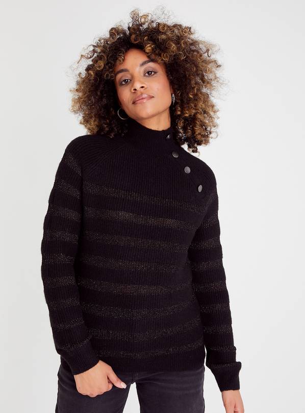 Black Stripe Sparkle Jumper  8