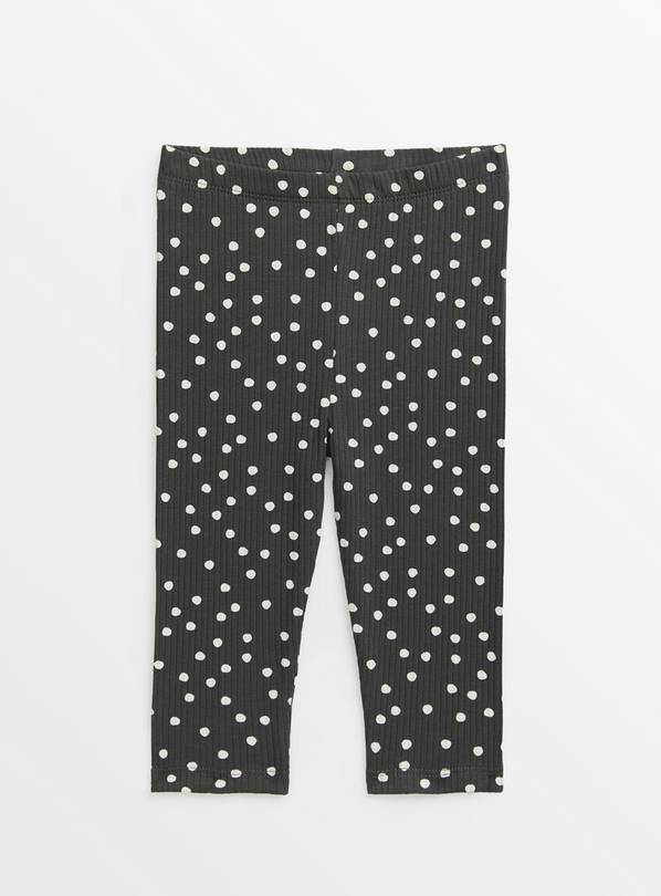 Buy Grey Polka Dot Leggings 6-9 months | Trousers and leggings | Argos