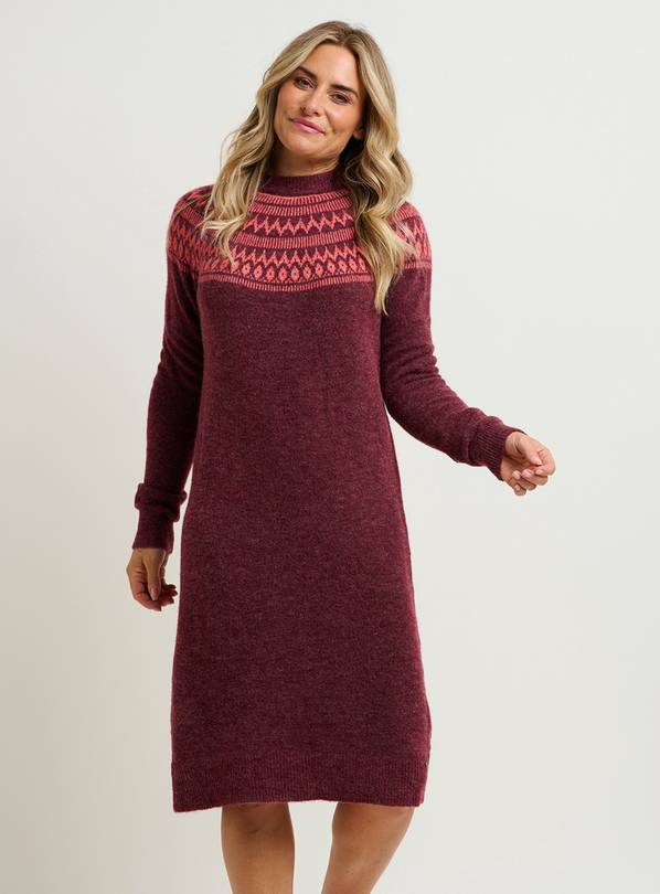 Buy BRAKEBURN Fair Isle Pop Knitted Dress 16, Dresses