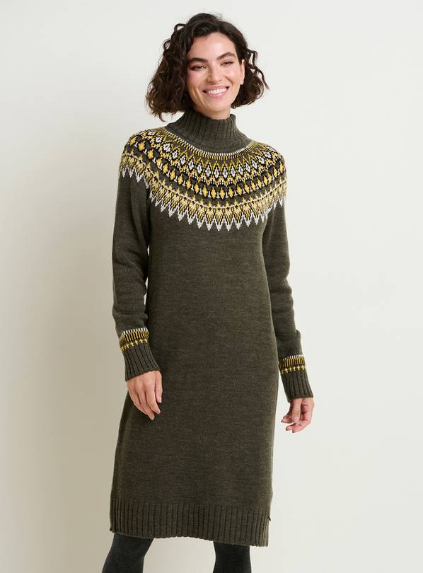 Buy Green Roll Neck Knitted Dress 10 | Dresses | Argos