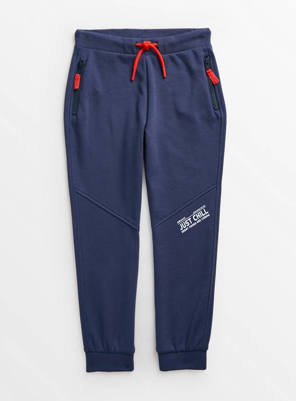 Buy Navy Just Chill Joggers 4 years Trousers and joggers Tu