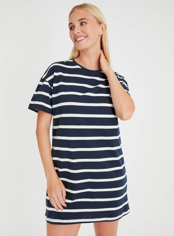 Striped nightdress outlet