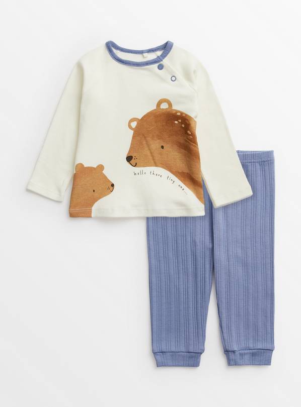 Blue Animal Design Pyjamas 6-9 months