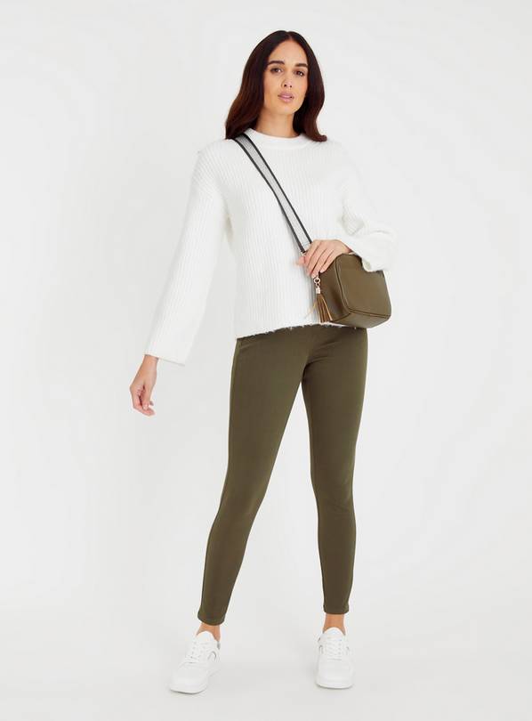 Buy Khaki Mid Rise Jeggings 8 | Jeans | Tu