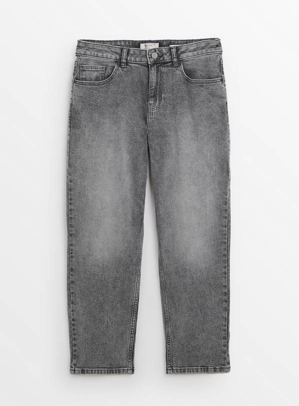 Grey sales washed jeans