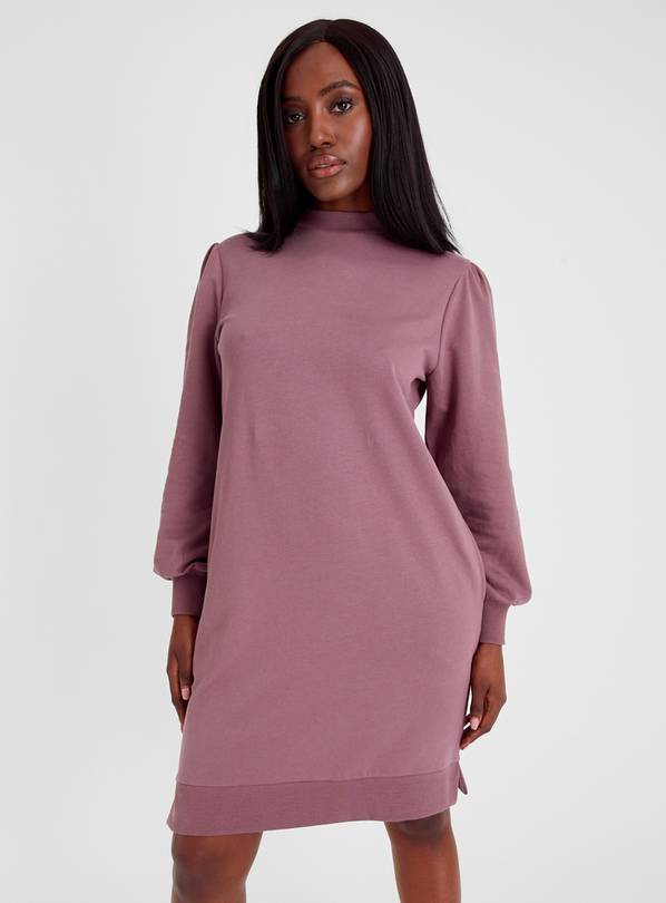 Pink High Neck Sweater Dress 16