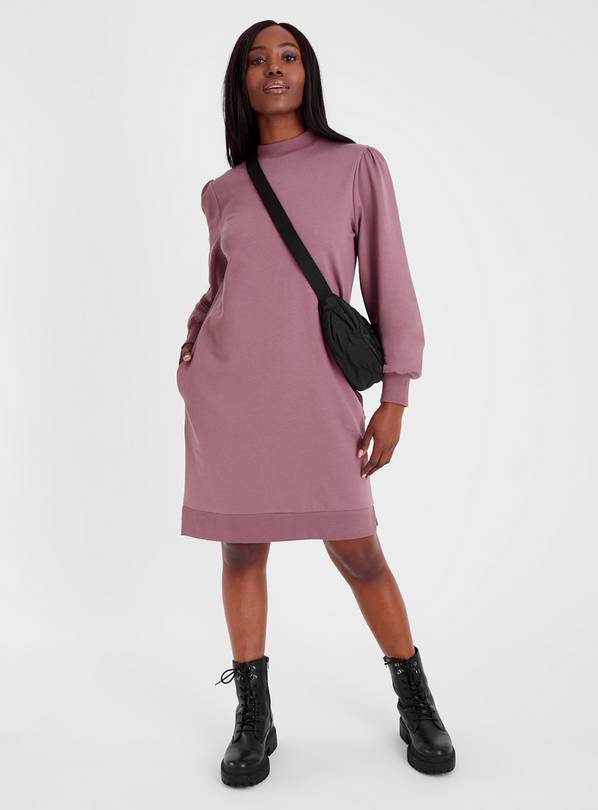 Long pink cheap sweater dress