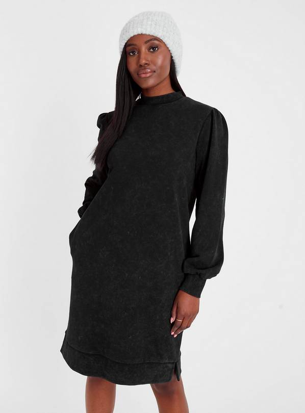 Washed Black Sweat Dress 12