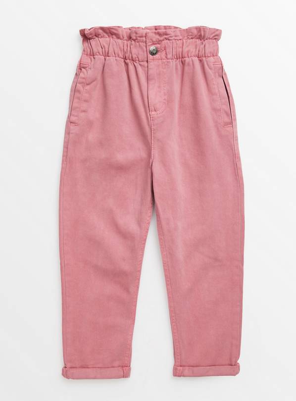Dusky Pink Paper Bag Jeans 3 years