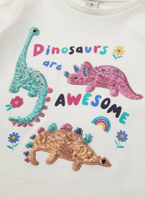 dinosaur sequin t shirt