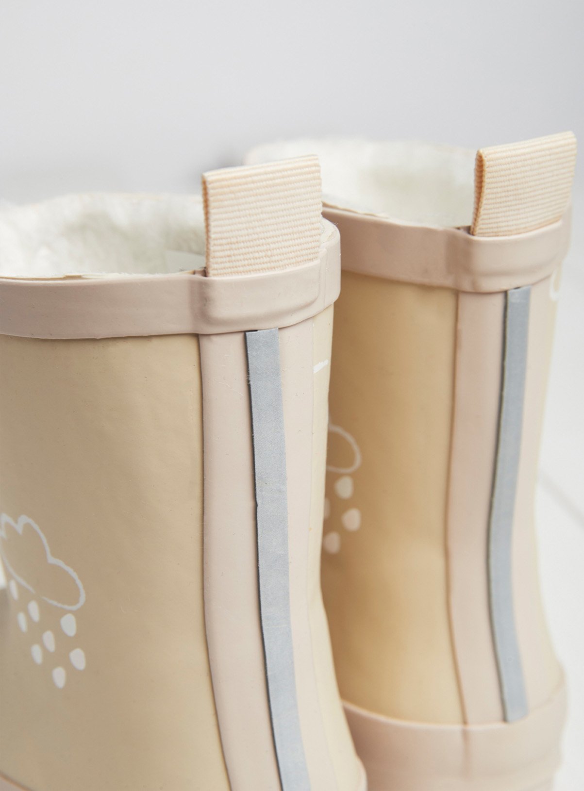 GRASS & AIR Stone Colour Changing Kids Winter Wellies 12 Infant - Image 4 thumbnail