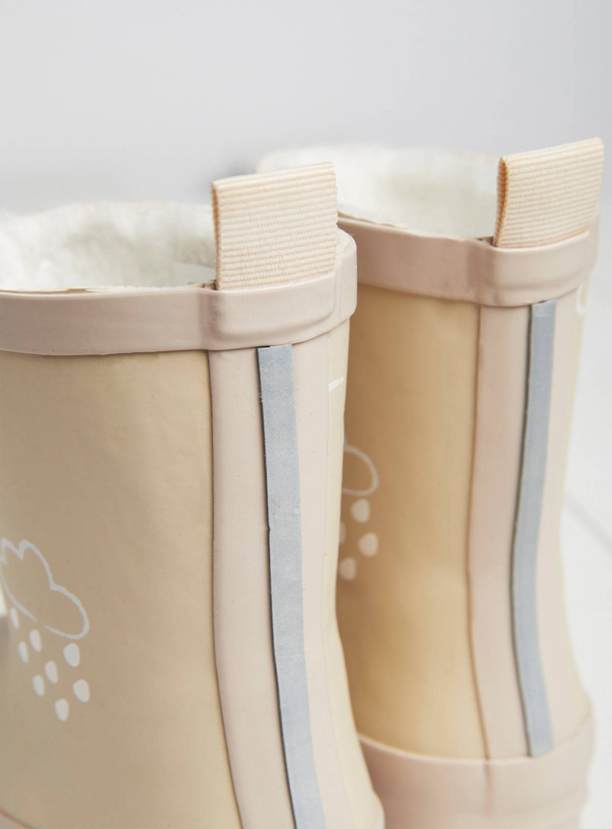 GRASS & AIR Stone Colour Changing Kids Winter Wellies 12 Infant - Image 4