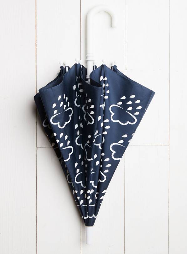 GRASS & AIR Little Kids Colour Revealing Kids Umbrella In Navy One Size