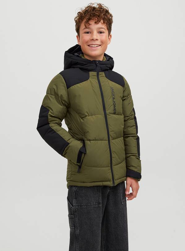 JACK & JONES JUNIOR Branded Hooded Puffer Jacket 8 years