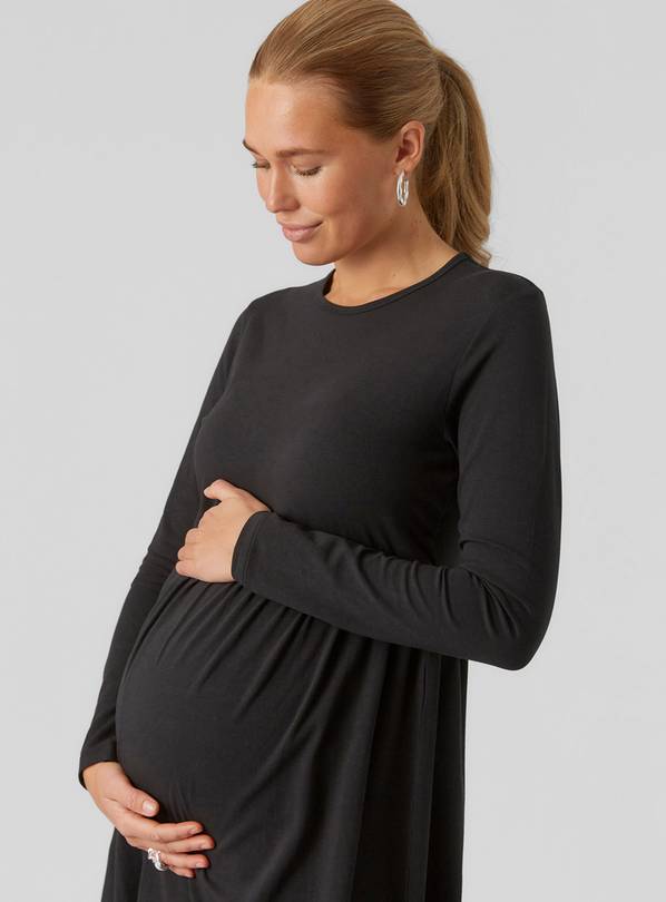 Long sleeve outlet black jersey dress