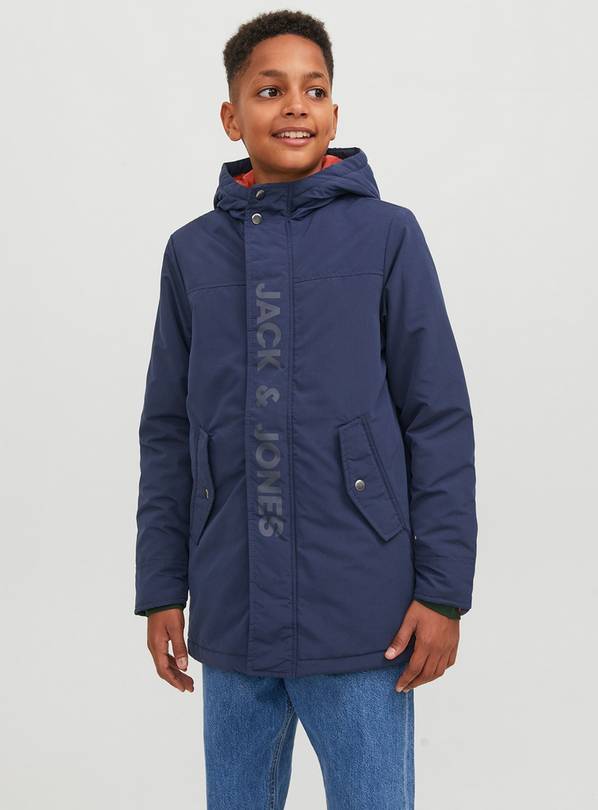 Buy JACK & JONES JUNIOR Hooded Branded Parka Jacket 12 years | Coats ...
