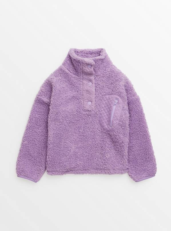 Buy Lilac Borg Quarter Neck Fleece 9 years | Tops and t-shirts | Argos