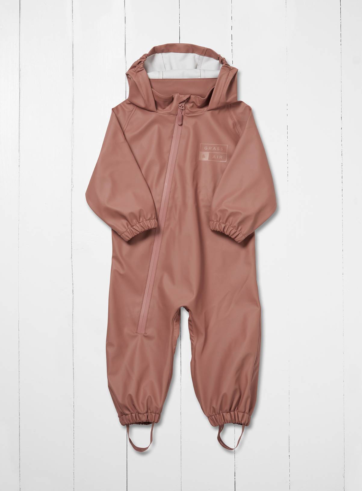 GRASS & AIR Little Kids Rose Puddlesuit 9-12 months - Image 1