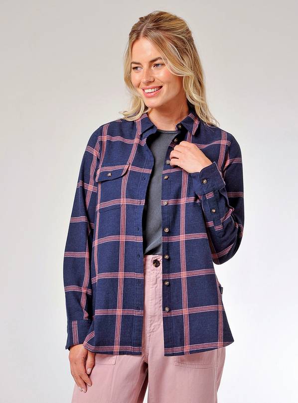 BURGS Beacon Navy Check Shirt 10