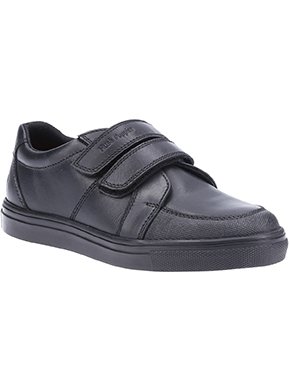 Hush Puppies HUSH PUPPIES Santos Junior School Shoe 10 Infant Black male