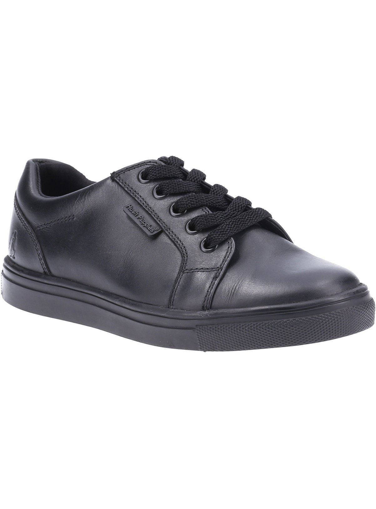 Hush Puppies HUSH PUPPIES Sam Junior School Shoe 10 Infant Black male