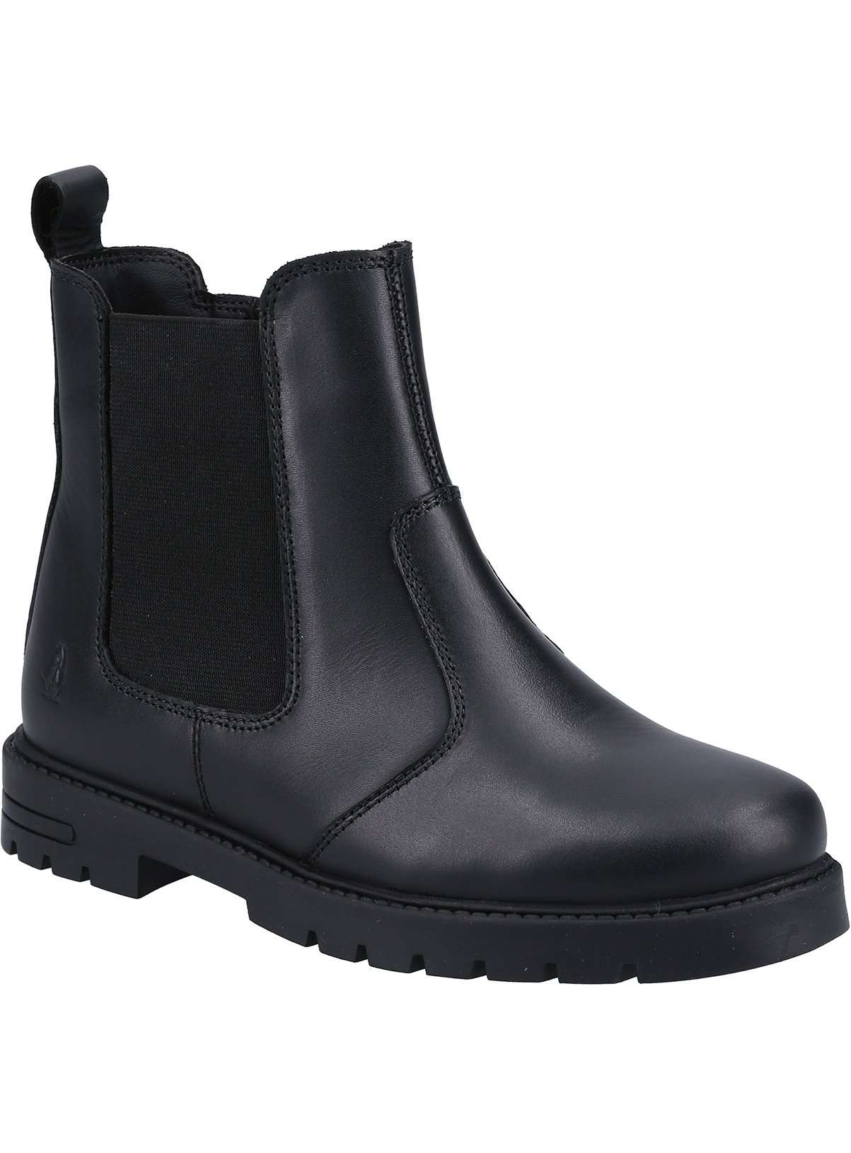 Hush Puppies HUSH PUPPIES Laura Junior Leather Chelsea Boots 11 Infant Black female