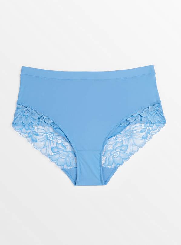Knickers Figleaves Blue Lace Lingerie
