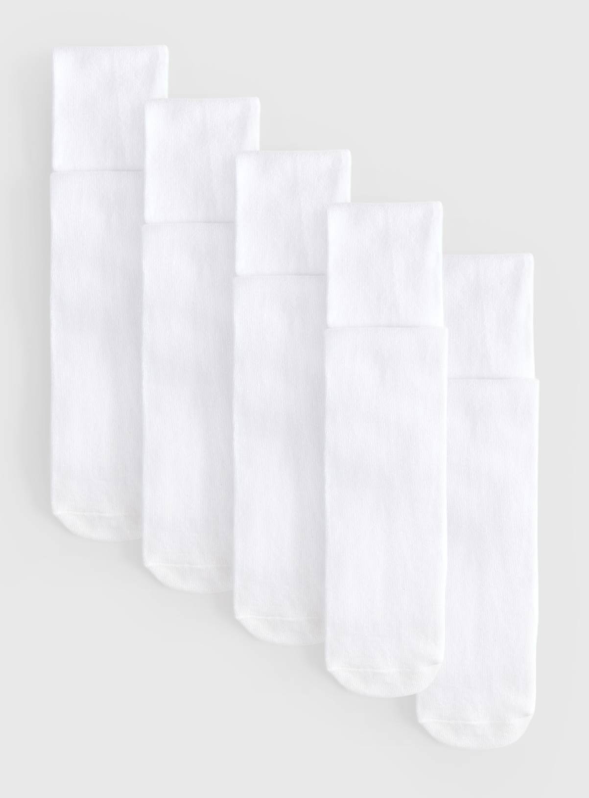 White Cotton-Rich Tights 5 Pack 3-4 years - Image 1