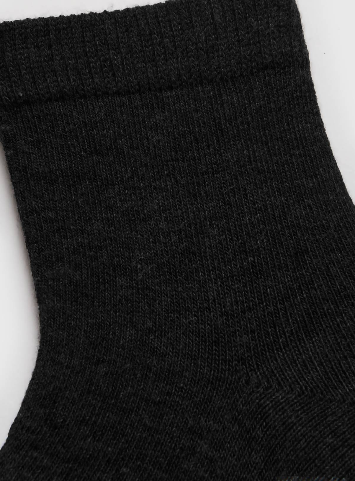 Plain Black Socks 5 Pack  9-12 Infant - Image 2