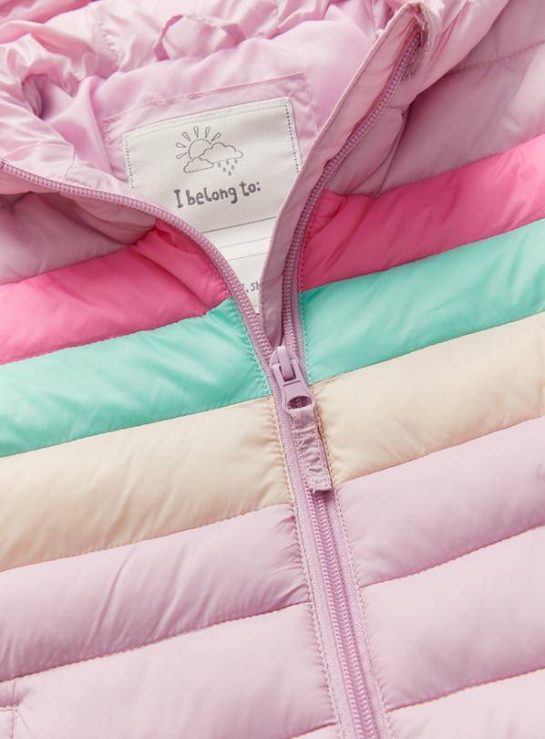 Pastel colour hot sale puffer jacket