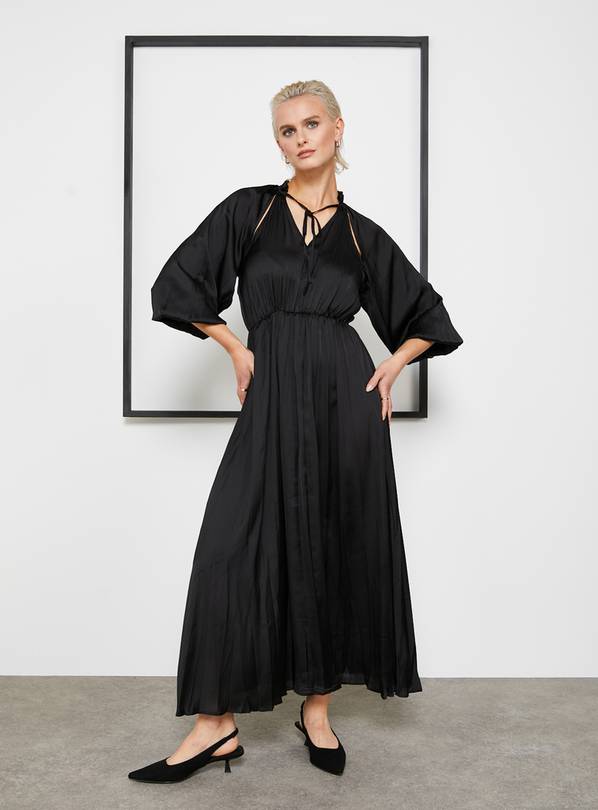 Tie Sleeve Midaxi Dress