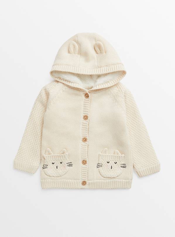 Fleece lined cardigan clearance baby