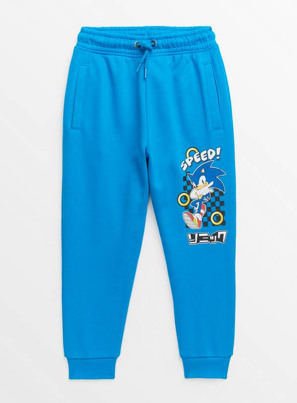 Buy Sonic The Hedgehog Blue Graphic Joggers 13 years Trousers