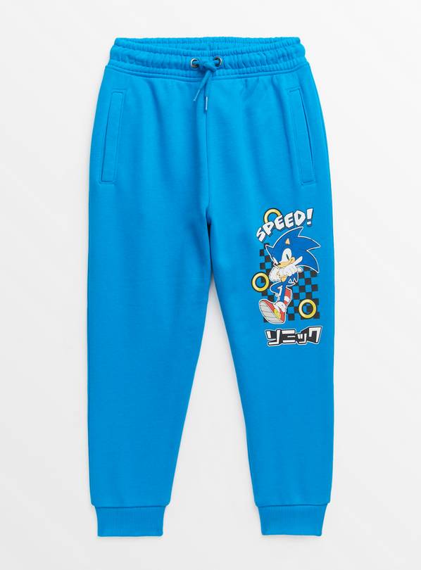 Sonic The Hedgehog Blue Graphic Joggers 6 years