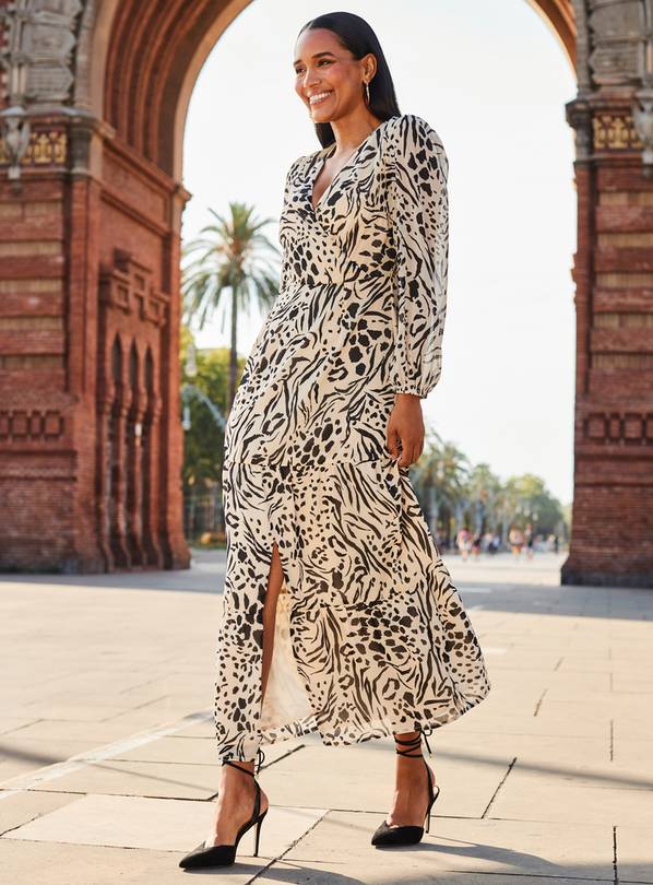 Sainsburys leopard shop print dress