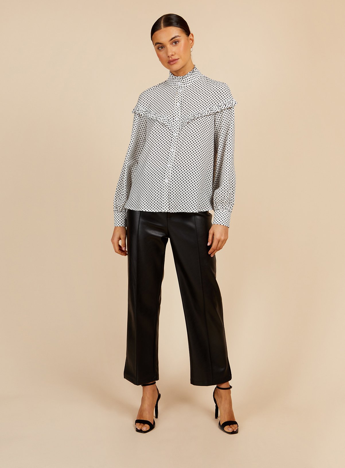 VOGUE WILLIAMS Cream Spot Blouse 16 - Image 6 thumbnail