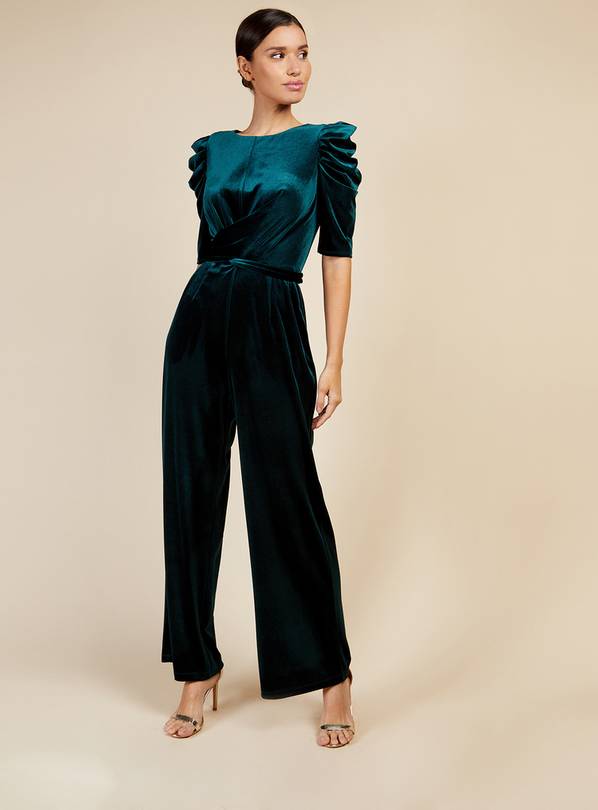 LITTLE MISTRESS Green Velvet Jumpsuit 18