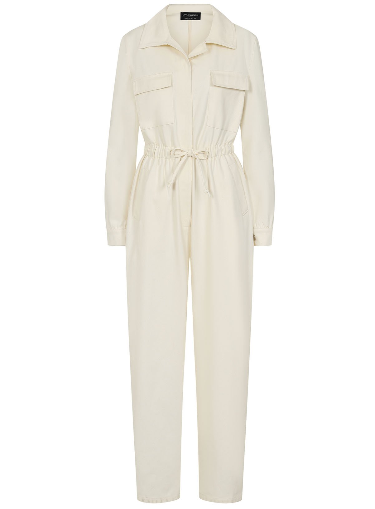VOGUE WILLIAMS Cream Denim Jumpsuit 8 - Image 3 thumbnail