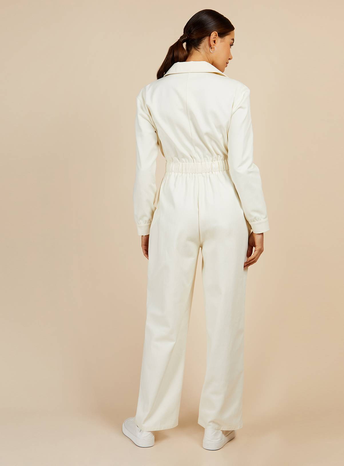 VOGUE WILLIAMS Cream Denim Jumpsuit 8 - Image 4