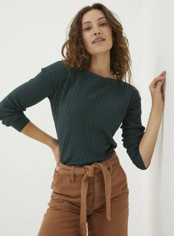 Out From Under Sophie Cropped Henley Top